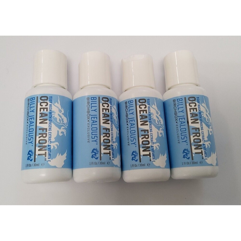 Lot Of 4-Billy Jealousy Men's Ocean Front Body Wash 1fl Oz/30ml